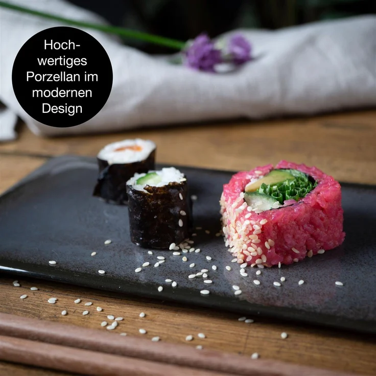 Moritz & Moritz VIDA 10tlg Sushi Set Anthrazit – Bild 6