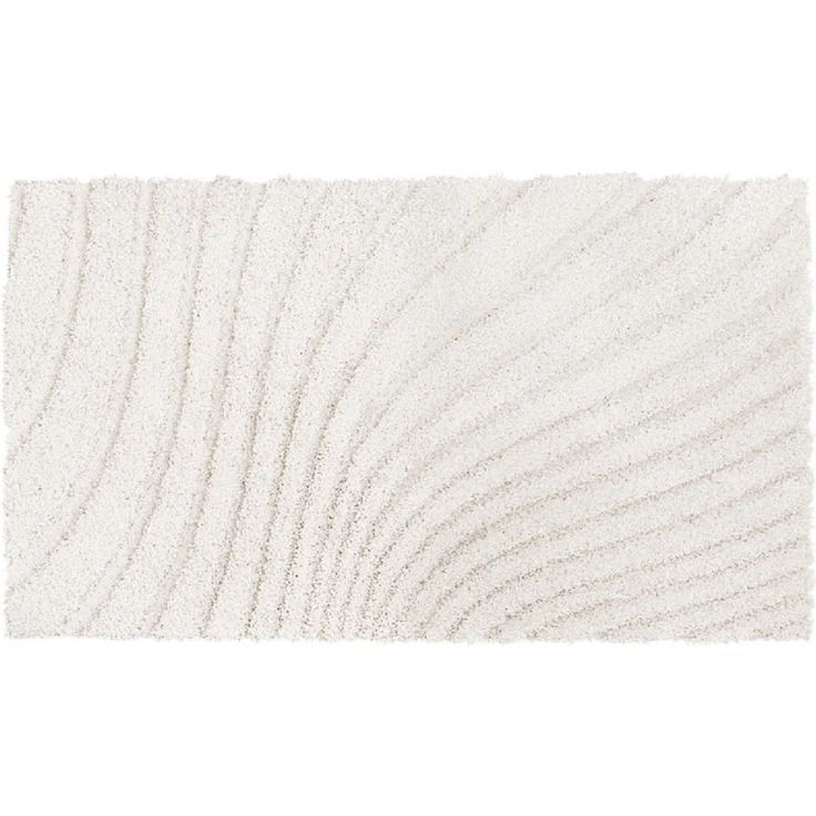Grund Badematte Caffi, Höhe 20 mm, rutschhemmend beschichtet, fußbodenheizungsgeeignet, Polyester, rechteckig, Zeitlos schönes Wellenmuster, mit Hoch-Tief, 5 Jahre Garantie – Bild 3