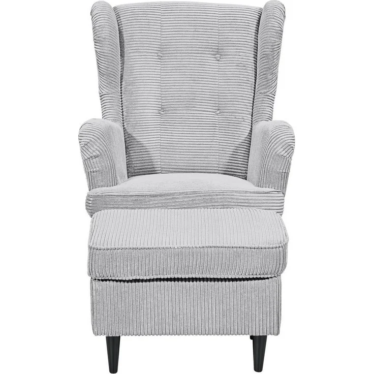 ED EXCITING DESIGN Hocker Oskar, mit Massivholzfüßen – Bild 2