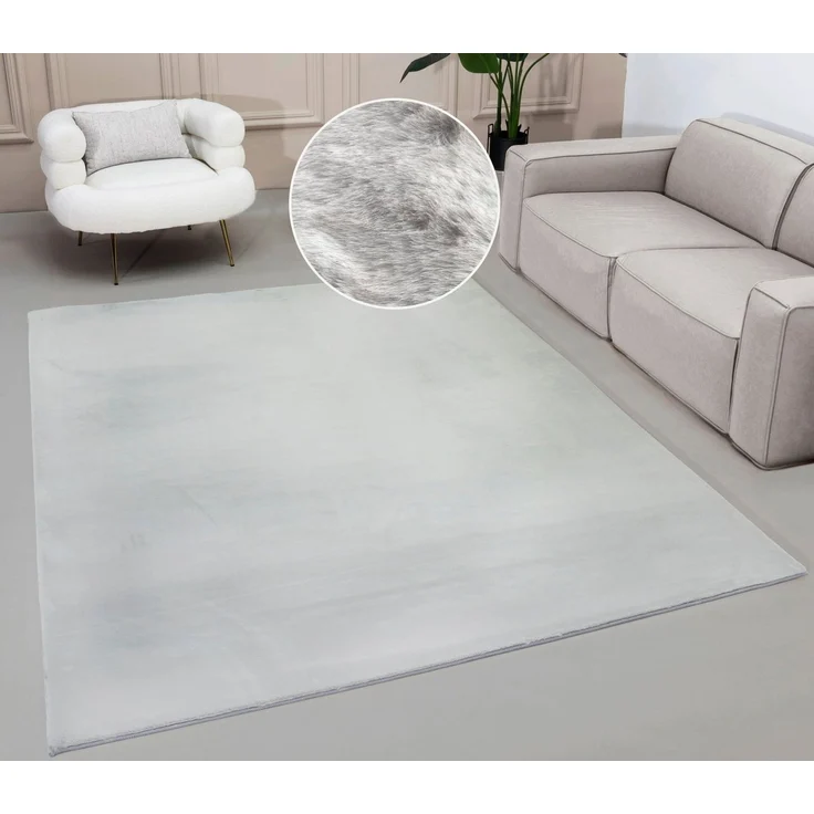 OTTO home Fellteppich Balu, Kunstfellteppich, Modern, Langflor Teppich, rechteckig, Höhe: 20 mm, Kaninchenfell-Haptik, kuschelig, weich, Wohnzimmer, Schlafzimmer – Bild 5
