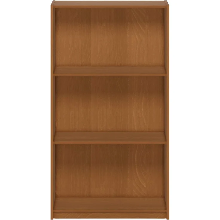 Furinno Basic Bücherregal mit 3 Fächern, Aufbewahrungsregal, Verbundholz, Leichte Kirsche, 23. 5x23. 5x100. 33 cm – Bild 6