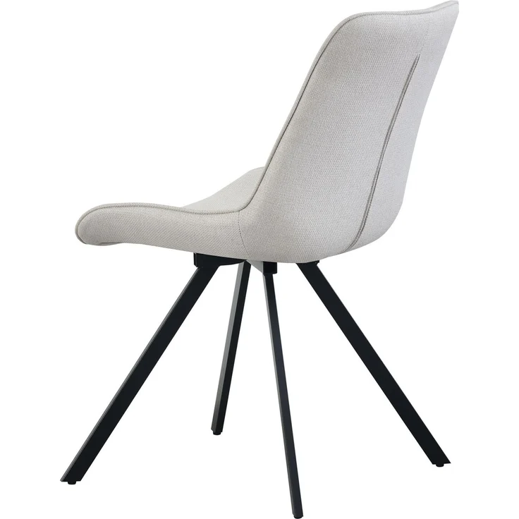 Drehstuhl 2er Set Rio Stühle in Creme - gemütliches Design - B/H/T: 52x85x61 cm – Bild 7