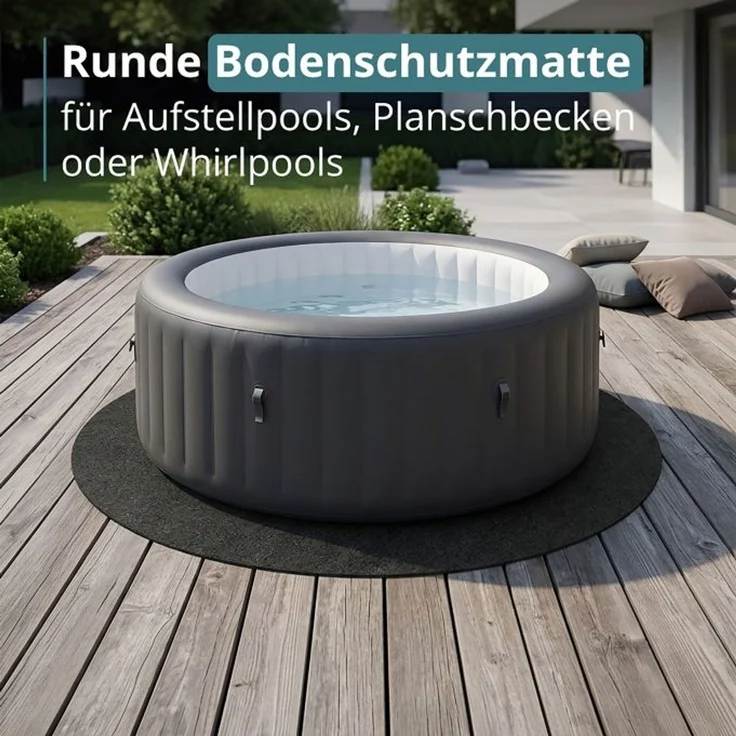 Relaxdays Poolunterlage Filz – Bild 2