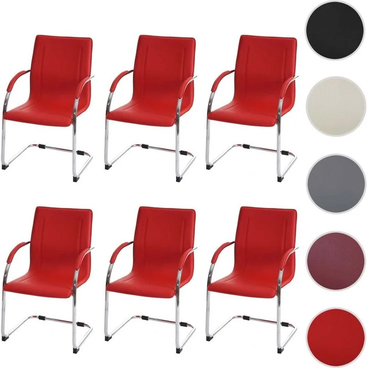 MCW Esszimmerstuhl Perm-6 (Set, 6 St), 6er-Set, Mit Armlehnen und Ziernaht, Inkl. Fußbodenschoner – Bild 2