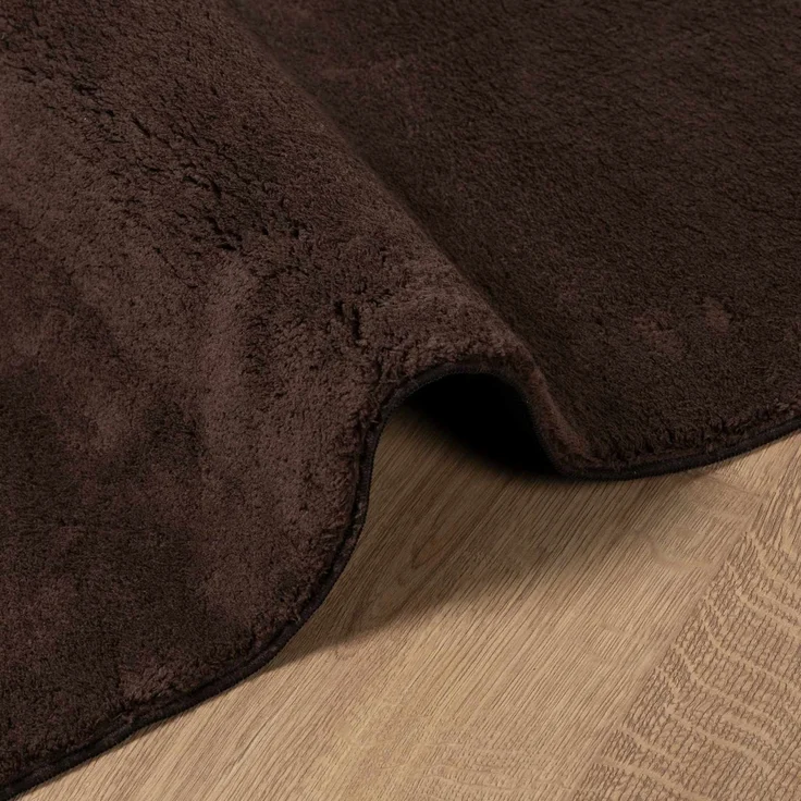 vidaXL Mittlerer Flor weicher und waschbarer Teppich HUARTE Braun 42022519 – Bild 6