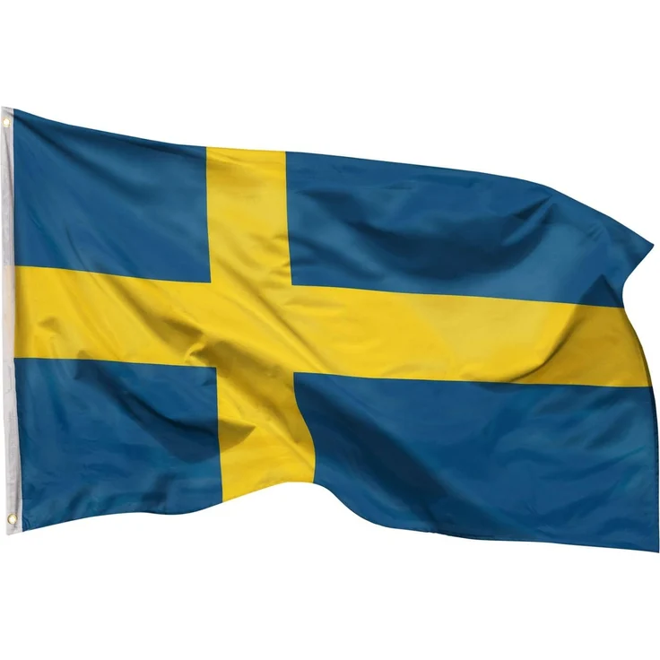 Aricona Schweden Flagge 90x150 cm - wetterbeständige Fahne mit Messingösen, 100% Polyester, robuste Doppelnaht & in lebendigen Farben - ideal für Flaggen-Liebhaber