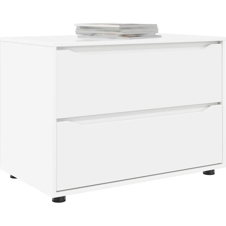 vidaXL Aufbewahrungsschrank 80 x 48 x 57 cm Holzwerkstoff Weiß 888817 – Bild 3