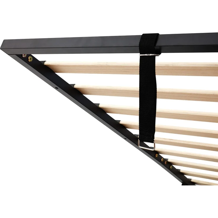 Kinderbett mit Stauraum und Kopfteil, 90x200 cm, Polsterbett mit Lattenrost, Einzelbett, Boucle – Bild 10