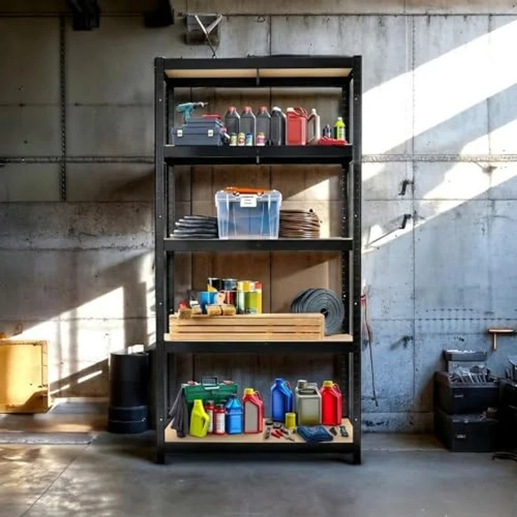 Arebos Schwerlastregal Kellerregal Steckregal Lagerregal 180 x 90 x 40 cm, Set 2-tlg. – Bild 2