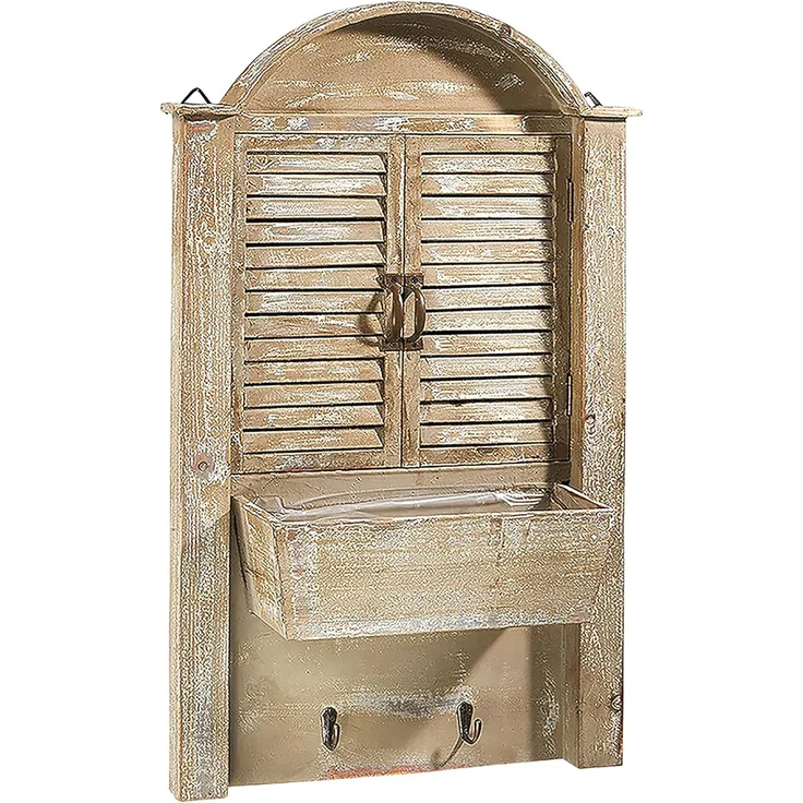 Kobolo Blumentopf Deko-Fenster bepflanzbar - mit Folie ausgeschlagen