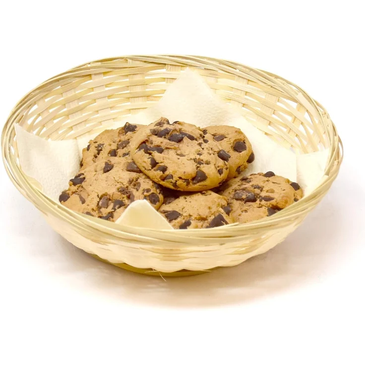 Lashuma Aufbewahrungskorb (Set, 5 St), Dekokörbchen Ø 20 cm, runde Bambuskörbe geflochten – Bild 5