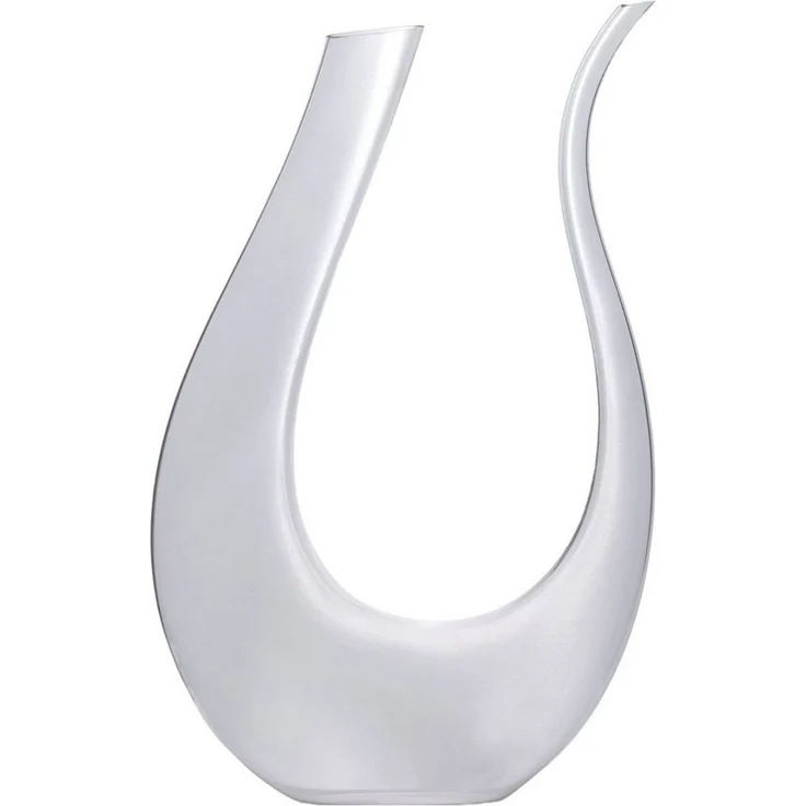 Intirilife Dekanter Weinkaraffe Rotweinkaraffe Dekanter Dekantierer Glaskaraffe 1200 ml, (1-tlg, 1x Dekanter), Wein Dekanter U-Form Glas Weinkaraffe Rotwein Dekantierer Weinbelüfter – Bild 2