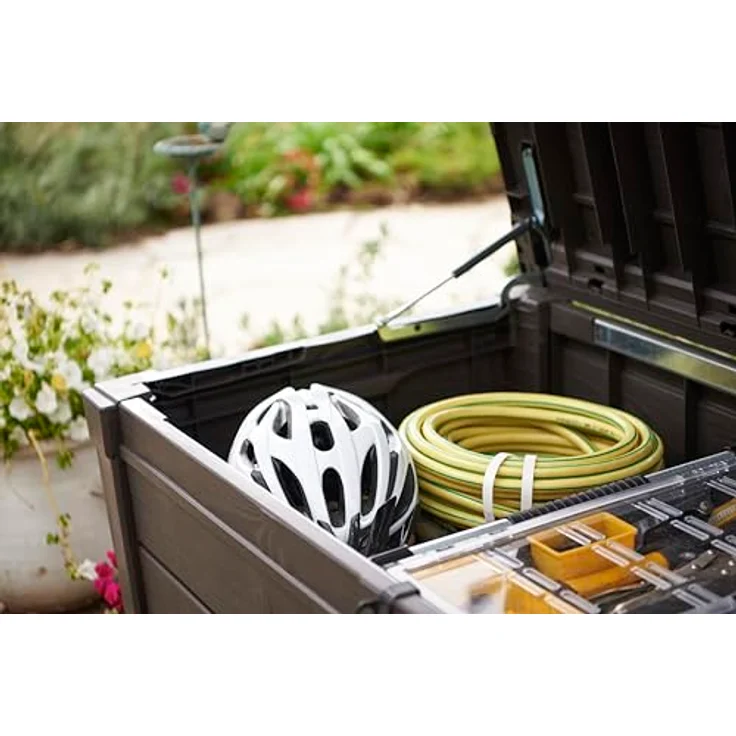 KETER Auflagenbox für Gartenauflagen & Outdoorkissen braun – Bild 6