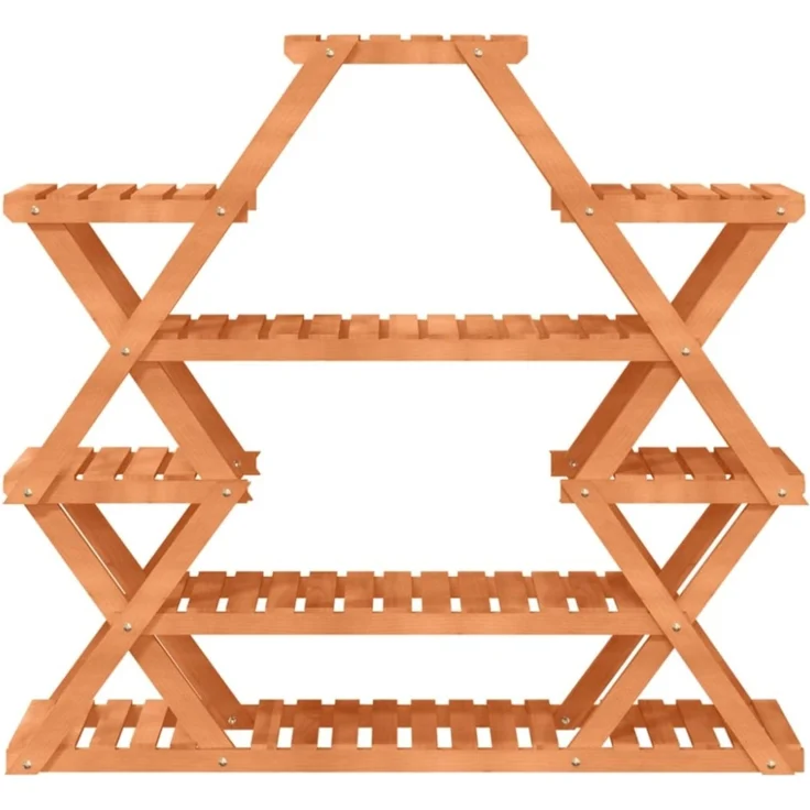 vidaXL Blumenständer 110x25x105 cm Massivholz Tanne 362878 – Bild 4