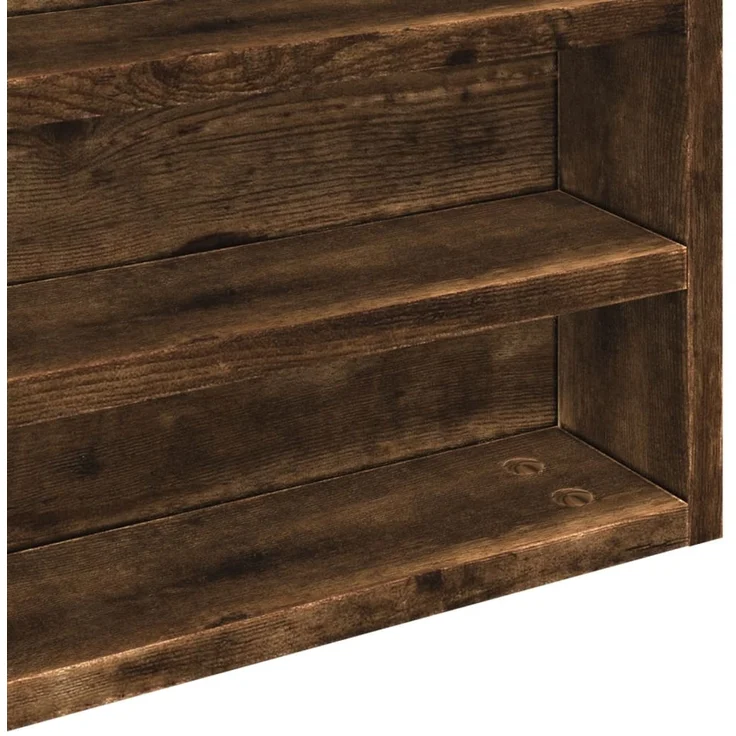 vidaXL Vitrinenschrank Räuchereiche 100x8,5x75 cm Holzwerkstoff 847937 – Bild 7