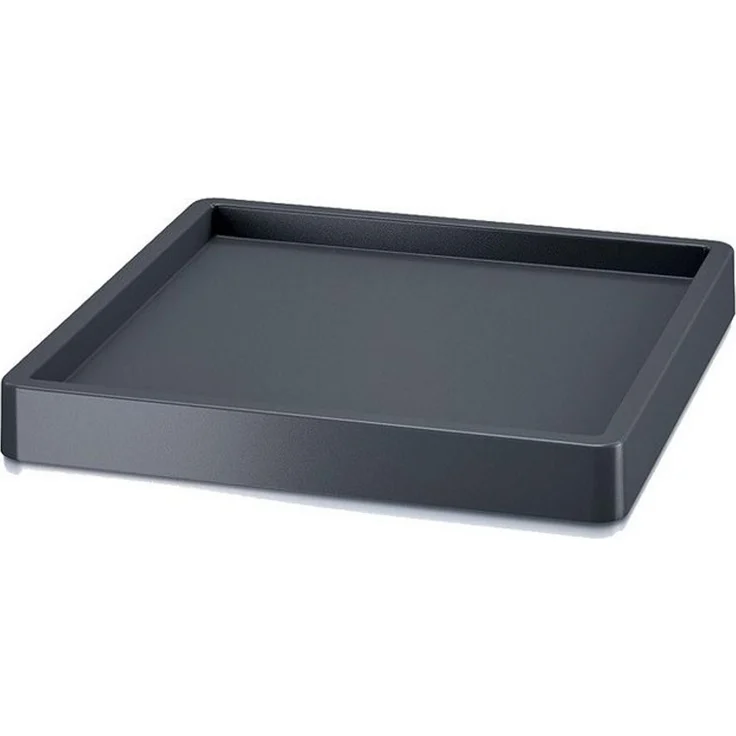 Mobile Plattform für Blumentopf mit Rädern MOBILE SAUCER SQUARE, Abmessungen (mm) 446 x 446 x 63, Farbe Anthrazit – Bild 1