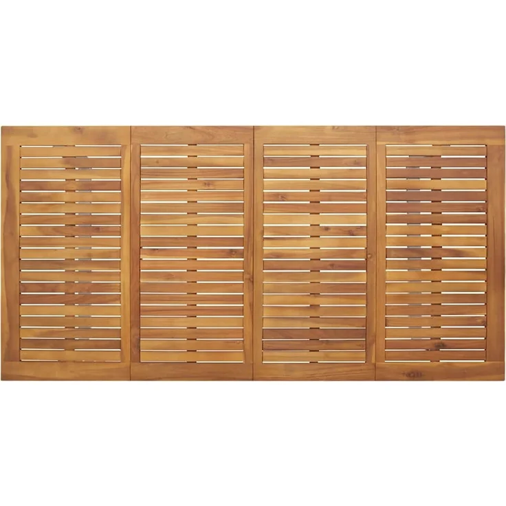 vidaXL Gartentisch Grau 180 x 90 x 75 cm Massivholz Akazie 4010596 – Bild 7