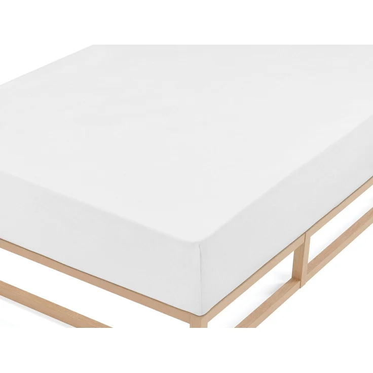 biberna Biber-Betttuch 0002710, weiß, 2x 150/250 cm – Bild 3