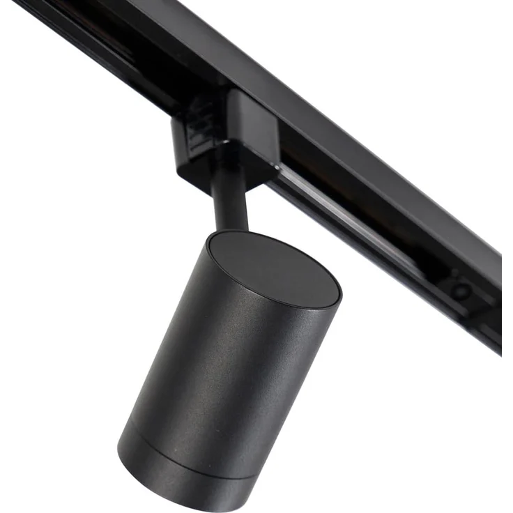 Qazqa Schienensystem-Sets Jeana, ohne Leuchtmittel, GU10, Schwarz, Modern, Aluminium, Deckenstrahler 10-flammig – Bild 6