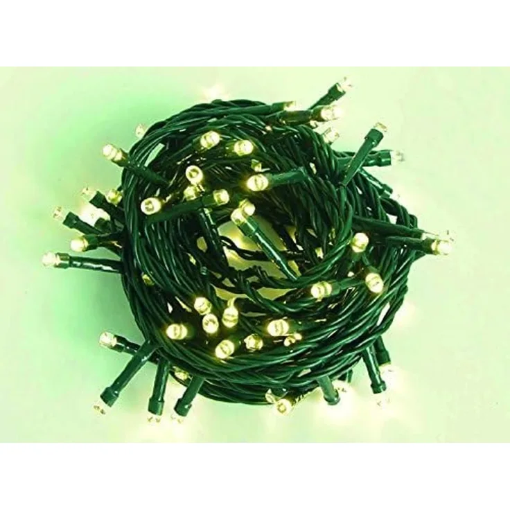200er LED Lichterkette Außen Innen Partylicht Kabel grün Weihnachtslichterkette warmweiß