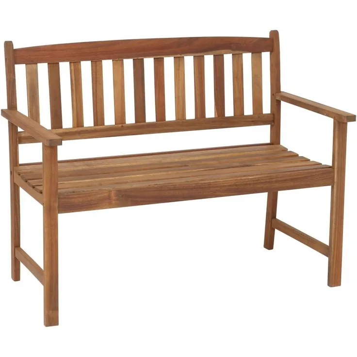 greemotion Bank Borkum, Akazie, FSC 100%, wetterfest, Gartenbank, Maße 109x86x58 cm, natur