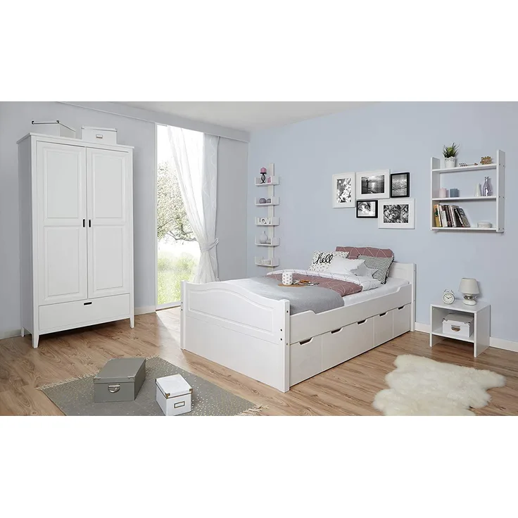 Funktionsbett Doppelbett "Leni" 140x200 Kiefer massiv