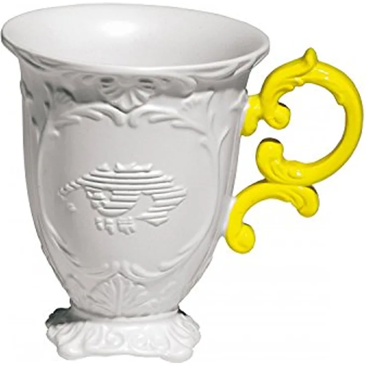 I Wares Porcelain Mug Cm. 10 H. 11,5 Yellow Gia