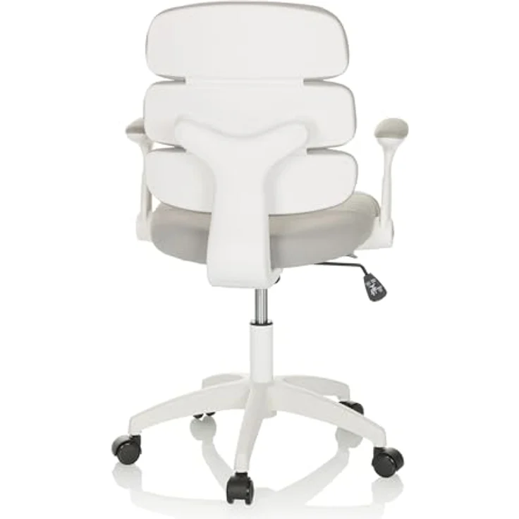 hjh OFFICE Kinderdrehstuhl Kid ERGOLINO W Kinderstuhl mit ergonomischer Rückenlehne, Grau, 736428 – Bild 10