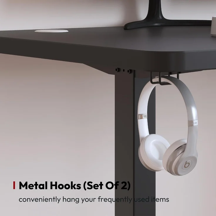 SANODESK Höhenverstellbarer Schreibtisch 160x60 cm Schreibtisch Höhenverstellbar Elektrisch Ergonomischer Steh-Sitz Tisch Computertisch für Heimbüro Homeoffice(schwarz) – Bild 4