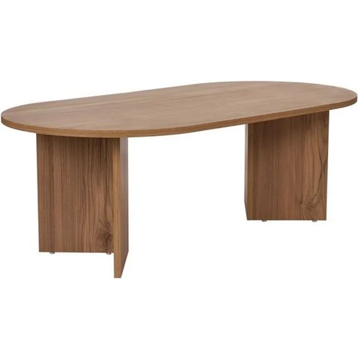 Stylish Oak Coffee Table, 119 x 60 x 40 cm | 100% Melamine Coated Particle Board, 18 mm Thick | Perfect for Modern Living Rooms & Cozy Spaces – Bild 4
