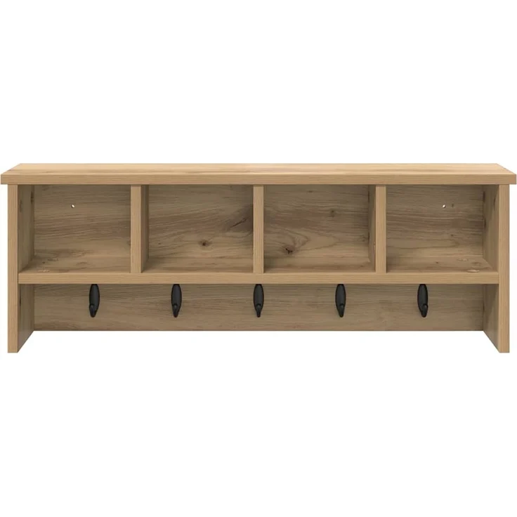 vidaXL Wandmontierter nachttisch Artisan-Eiche 75 x 16 x 26 cm 874322 – Bild 5