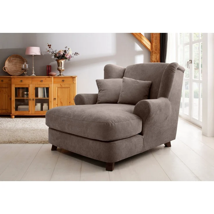 Home affaire XXL-Sessel Oase, mit Wellenunterfederung und 2 Zierkissen – Bild 5