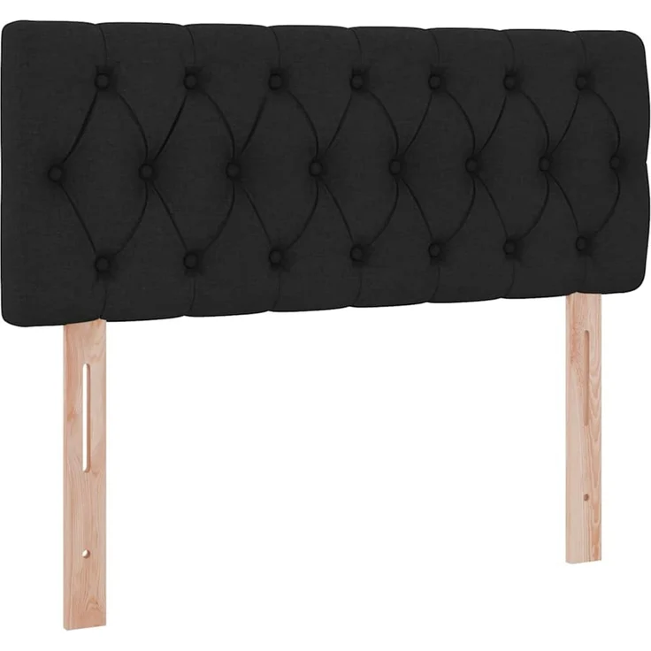 vidaXL LED-Speicherbett mit Matratze Schwarz 120 x 200 cm Stoff 3371201 – Bild 10