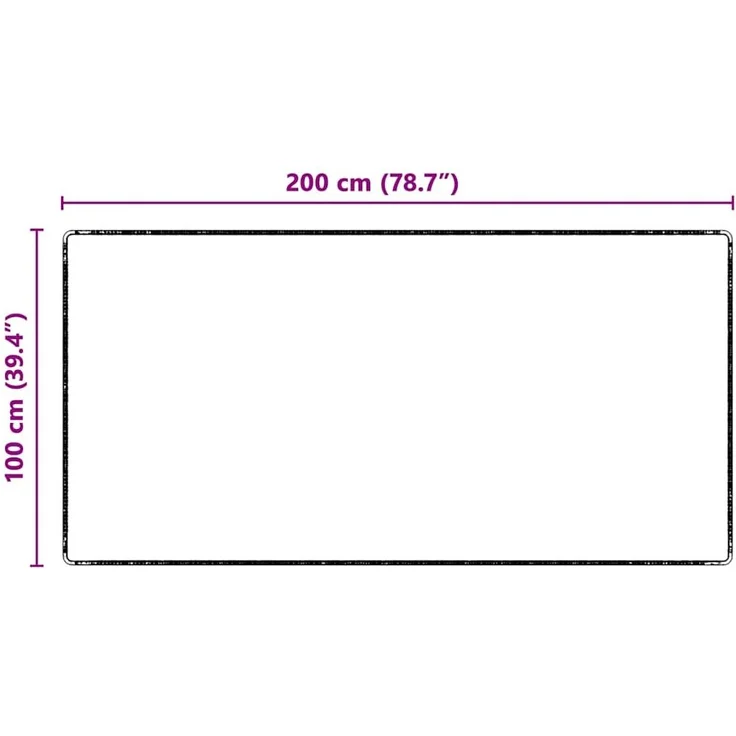 vidaXL Teppichläufer Hellgrau 100 x 200 cm 100% Polypropylen 42011380 – Bild 8