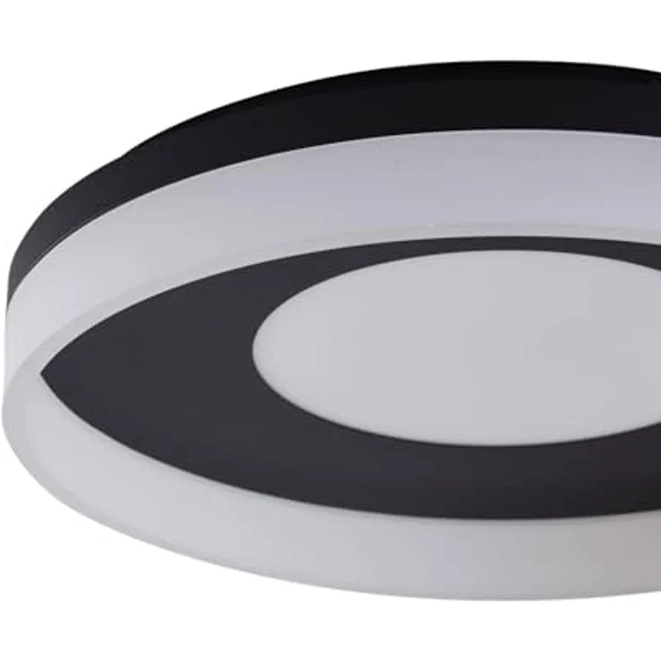 Lucande LED Smart Home Deckenlampe Squillo, dimmbar mit Leselampe, modern, schwarz, 1-flammig, energiesparend mit Fernbedienung – Bild 5