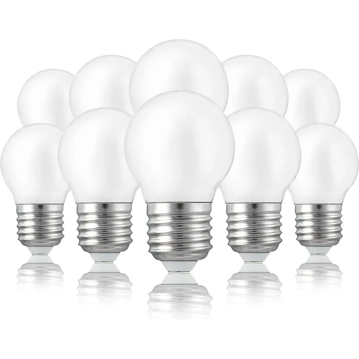 hellum E27 Glühbirne LED mit 2,5 Watt und 250 Lumen, Glühbirne E27 LED warmweiss mit 2700 Kelvin, LED Birne matt, Leuchtmittel Ersatz für 25 Watt Glühbirne E27, G40 LED Birne 209204