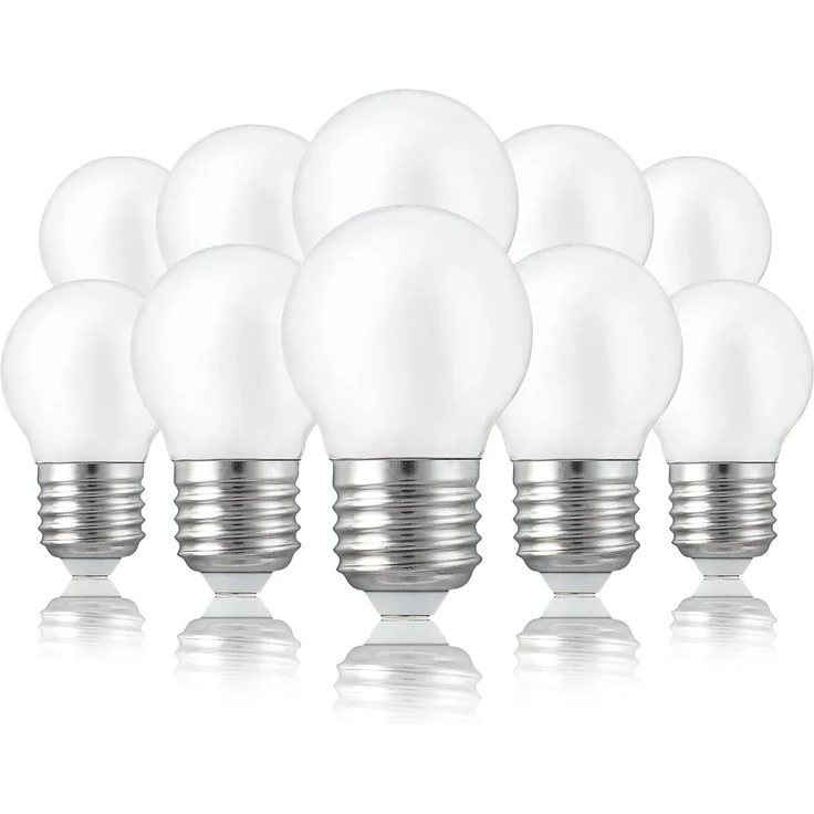 hellum E27 Glühbirne LED mit 2,5 Watt und 250 Lumen, Glühbirne E27 LED warmweiss mit 2700 Kelvin, LED Birne matt, Leuchtmittel Ersatz für 25 Watt Glühbirne E27, G40 LED Birne 209204