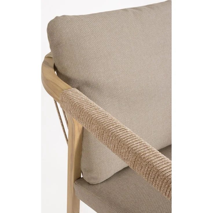 5er Garten-Barset Aremilak - Aluminium Desert Sand, Olefin Taupe – Bild 7
