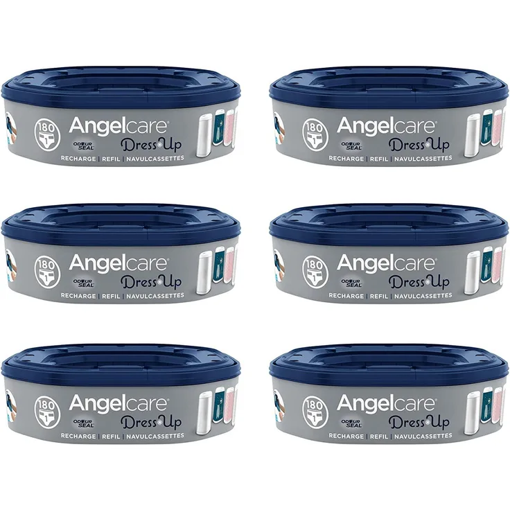 Angelcare Dress Up Nachfüllpackung- 6 Stück Blau