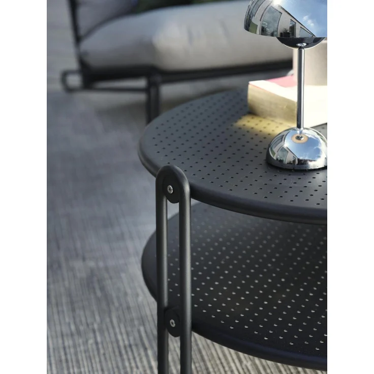 Brafab Blixt Loungetisch Aluminium rund – Bild 5
