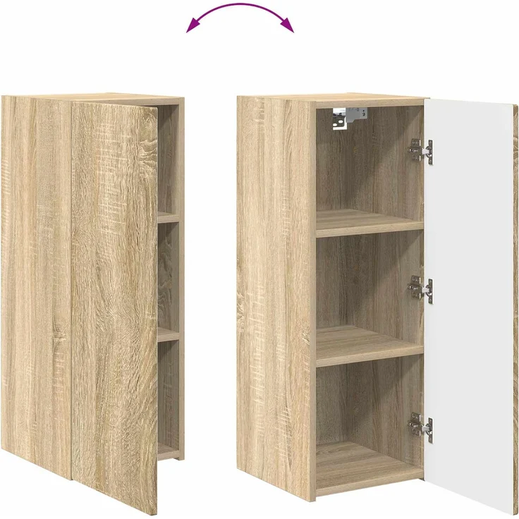 vidaXL TV-Schrankset 4 pcs Sonoma-Eiche Holzwerkstoff 3409161 – Bild 12