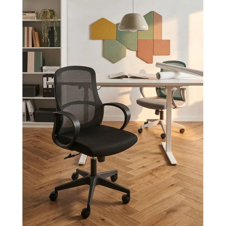 Bürostuhl SENTA Schwarz – Bild 3