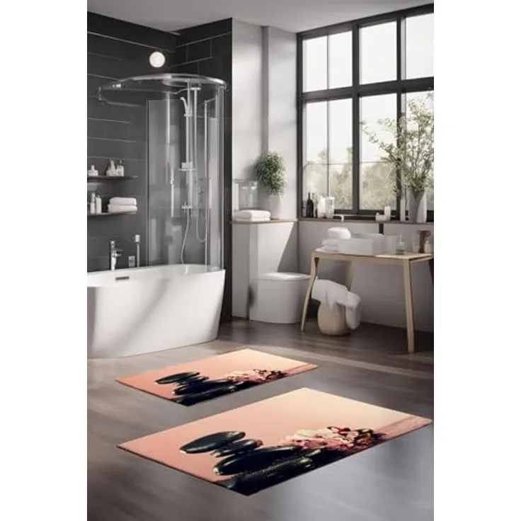 Mijolnir 'CT-5184' Badematten-Set (2-teilig), Mehrfarbig