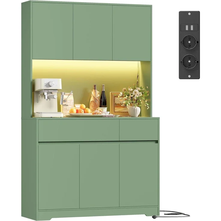 Küchenschrank Buffetschrank Sideboard mit LED und – Bild 1