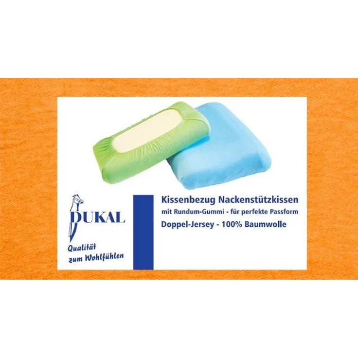 DUKAL Kissenbezüge Nackenstützkissen, aus hochwertigem DOPPEL-Jersey, (1 Stück), 30x50 - 35x50 cm, 100% Baumwolle, mit Spannumrandung, Made in Germany – Bild 1