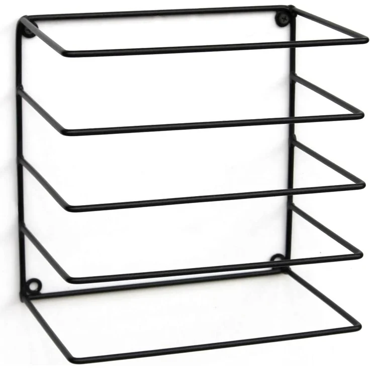 DanDiBo Handtuchhalter Wand Handtuchregal zur Wandmontage 20 cm 93820 Unsichtbar Schwebend Wandhandtuchhalter Metall Schwarz Modern Design – Bild 5