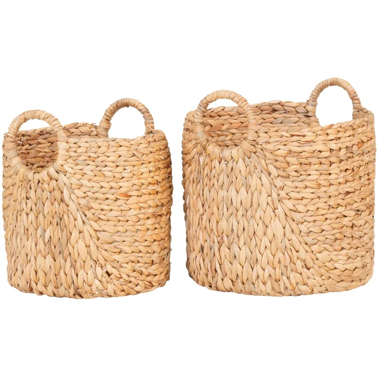 House Nordic Körbe, Wasserhyazinthe, natur, 2er-Set – Bild 1