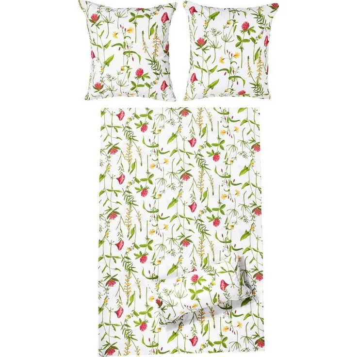 Erwin Müller Bettwäsche Bettwäsche, Seersucker, 2 teilig, Perkal-Seersucker Blumen