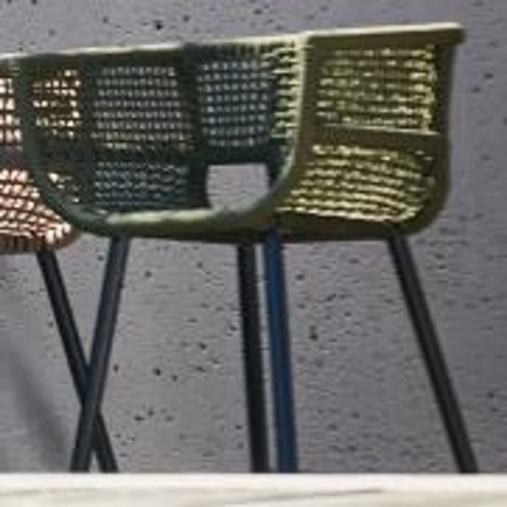 Gartenstuhl Suka aus Aluminium, Hellgrau – Bild 1
