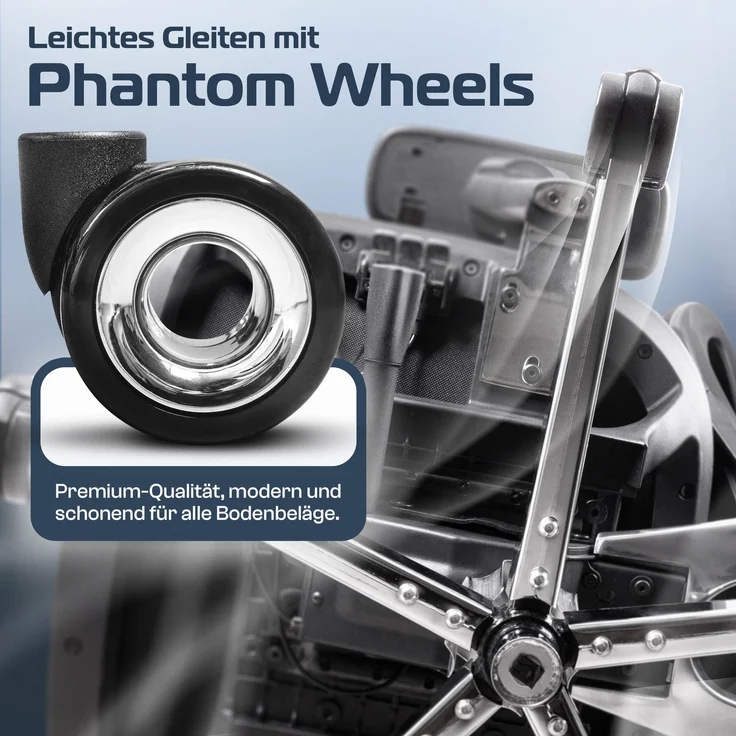 CLOUVOU MasterSeat, ergonomischer Bürostuhl, höhenverstellbare Rückenlehne mit thermoregulativem Bezug, 4D-Armlehnen, 3D-Kopfstütze, Anthrazit – Bild 5